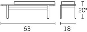 H 20; D 22; W 21.75;