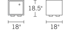 H 42; W 34; D 37.5;