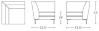 Libre Corner Component - Fabric 1        -                Upholstery Sale        -                Seating        -                Categories                    - Design Within Reach from dwr.com