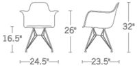 \#7 Eames Molded Plastic Armchair - Design Within Reach