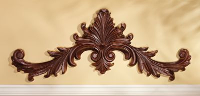 Baroque Architectural Wooden Wall Pediment