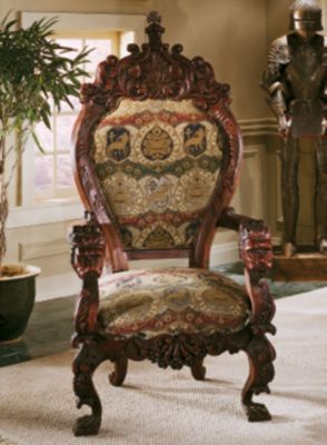 Royal Court Crown Throne Chair