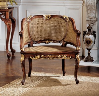 Louis XV French Rattan Chair