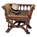 Double Griffin Colonnade Bench