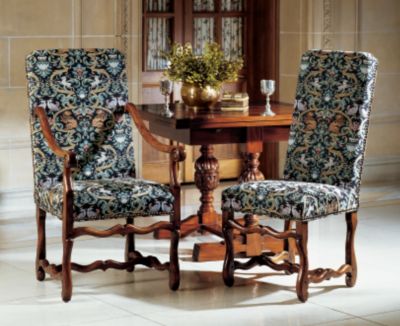 Chateau DuMonde Upholstered Dining Chairs<br>(Set Includes: 2 Arm & 4 Side)