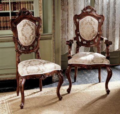 Toulon French Rococo Chairs <br>(Set Includes: 4 Side Chairs & 2 Armchairs)