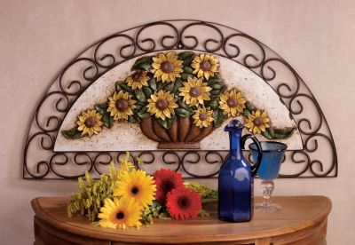 Bouquet du Soleil Arched Wall Sculpture