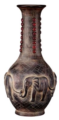 Abuja: Elephants Ceramic Urn