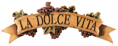 La Dolce Vita Wall Plaque