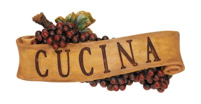 Abbondanza: Cucina Sculptural Wall Plaque
