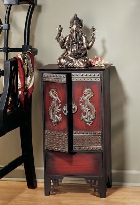 Forbidden City Imperial Dragon Wood Cabinet