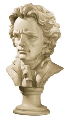 Ludwig von Beethoven (1770-1827) Sculpture