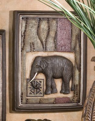 The African Safari Collection: Elephant Wall Plaque