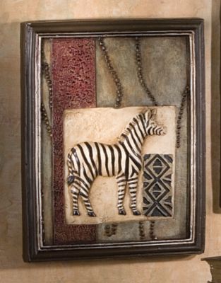The African Safari Collection: Zebra Wall Plaque