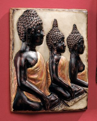 The Imperial Buddha Wall Sculpture - Triple Buddha
