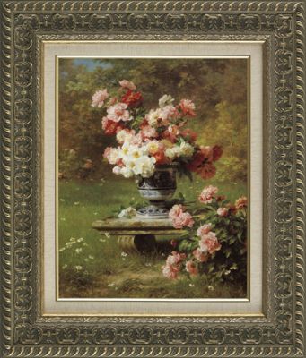 Peonies in a Wild Garden: Classic Art Reproduction (Small)