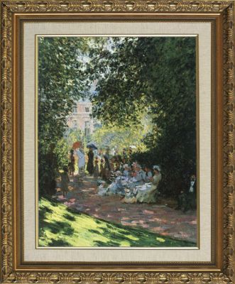 Parisians Enjoying the Parc Monceau - Small
