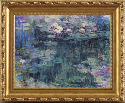 White and Purple Water Lilies - Small