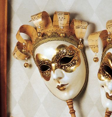 La Maschera Della Musica Wall Sculpture - Femmina
