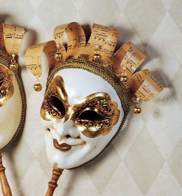 La Maschera Della Musica Wall Sculpture - Maschio