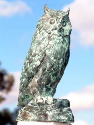 Owl Bronze Garden Sculpture