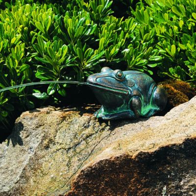 Bullfrog Bronze Garden Sculpture