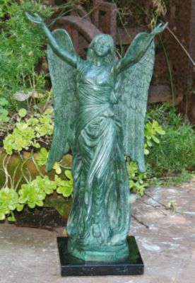 Celestine Angel Solid Bronze Garden Statue