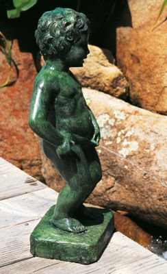 Manneken Pis (The Peeing Boy of Brussels) Solid Bronze Garden Statue