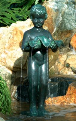 Megan's Bountiful Offering Solid Bronze Garden Statue