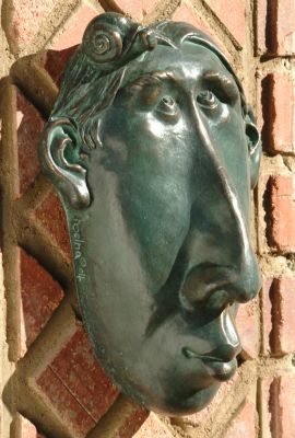 Monsieur Escargot Solid Bronze Wall Plaque