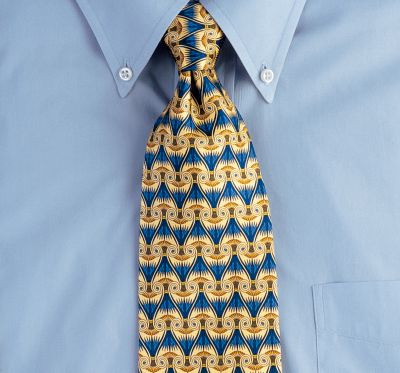 Egyptian Lotus Silk Tie