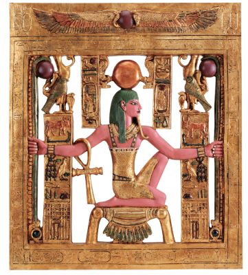 Tutankhamen Cartouche Sculptural Wall Frieze