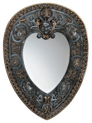 Gubbio Battle Shield Sculptural Wall Mirror