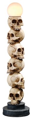 Skulls Spire Lighted Sculpture