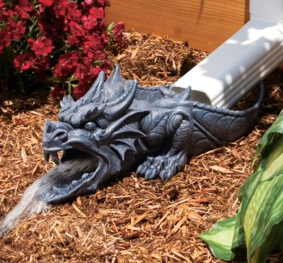 Ranier, the Sculptural Dragon Rainspout