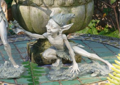 Stretch Garden Pixie Sculpture