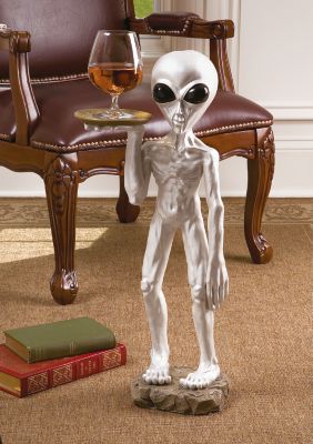 Roswell, the Alien Butler Sculpture