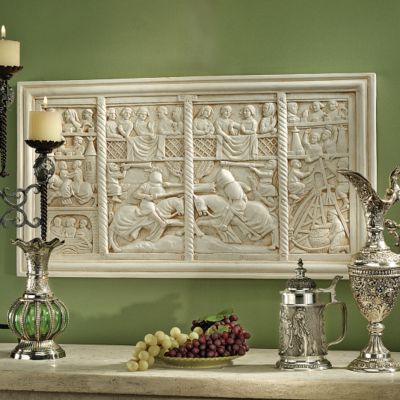 The Medieval Joust Sculptural Wall Frieze