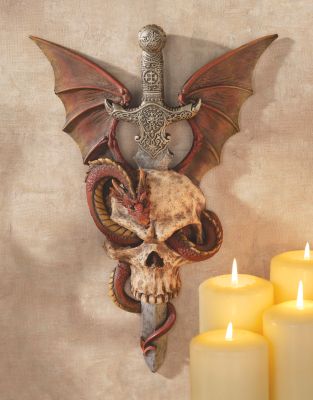 Darkside Dragon Wall Sculpture