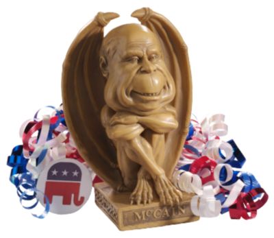 McCain Gargoyle Election Year Campaign Collectible Sculpture