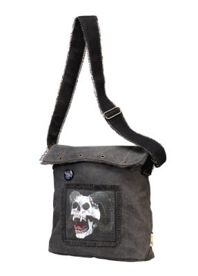 Mystic Horned Vampire Skull Messenger Bag
