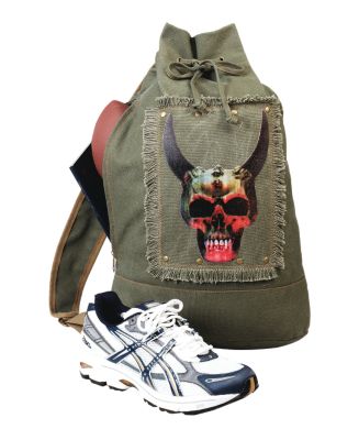 Mystic Horned Skull Rucksack / Backpack