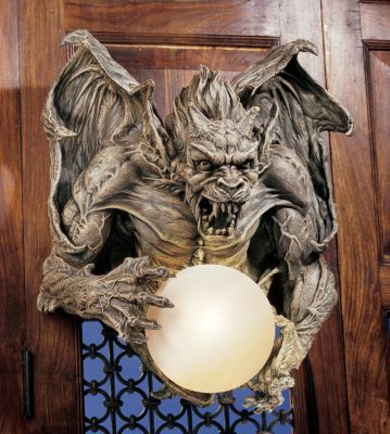 Merciless the Gargoyle Lighted Wall Sculpture - Set of Two