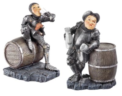 Hard Days Knights at the Pub Sculptures (Set of Two)
