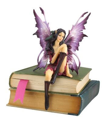 Amethyst the Fairy Sitting Sculpture - Set of Two