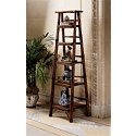 Asian Temple Authemtic Natural Bamboo Display Shelf