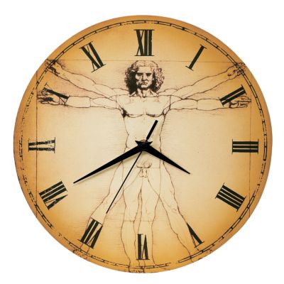 Vitruvian Man Clock