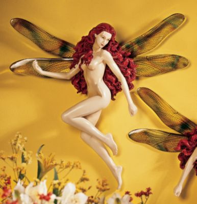 The Dragonfly Fairies: Devin Sculpture