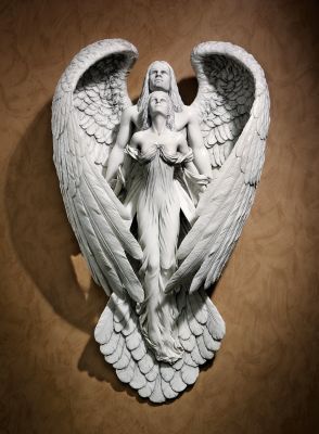 Divine Guardian Angel Wall Sculpture
