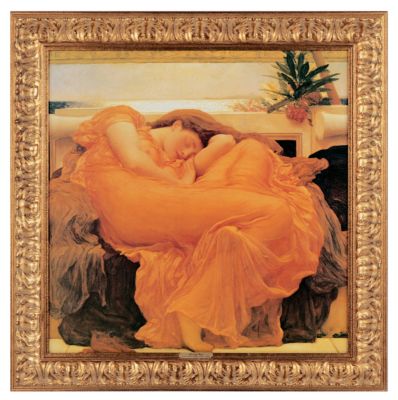 Flaming June Classic Art Reproduction - Small